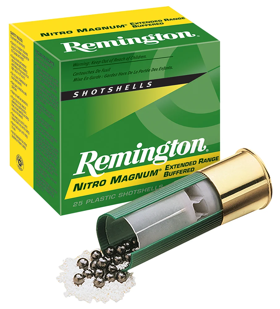 Remington Ammunition 20672 Nitro Magnum20 Gauge 3″ 1 1/4 oz 4 Shot 25 Per Box/ 10 Cs