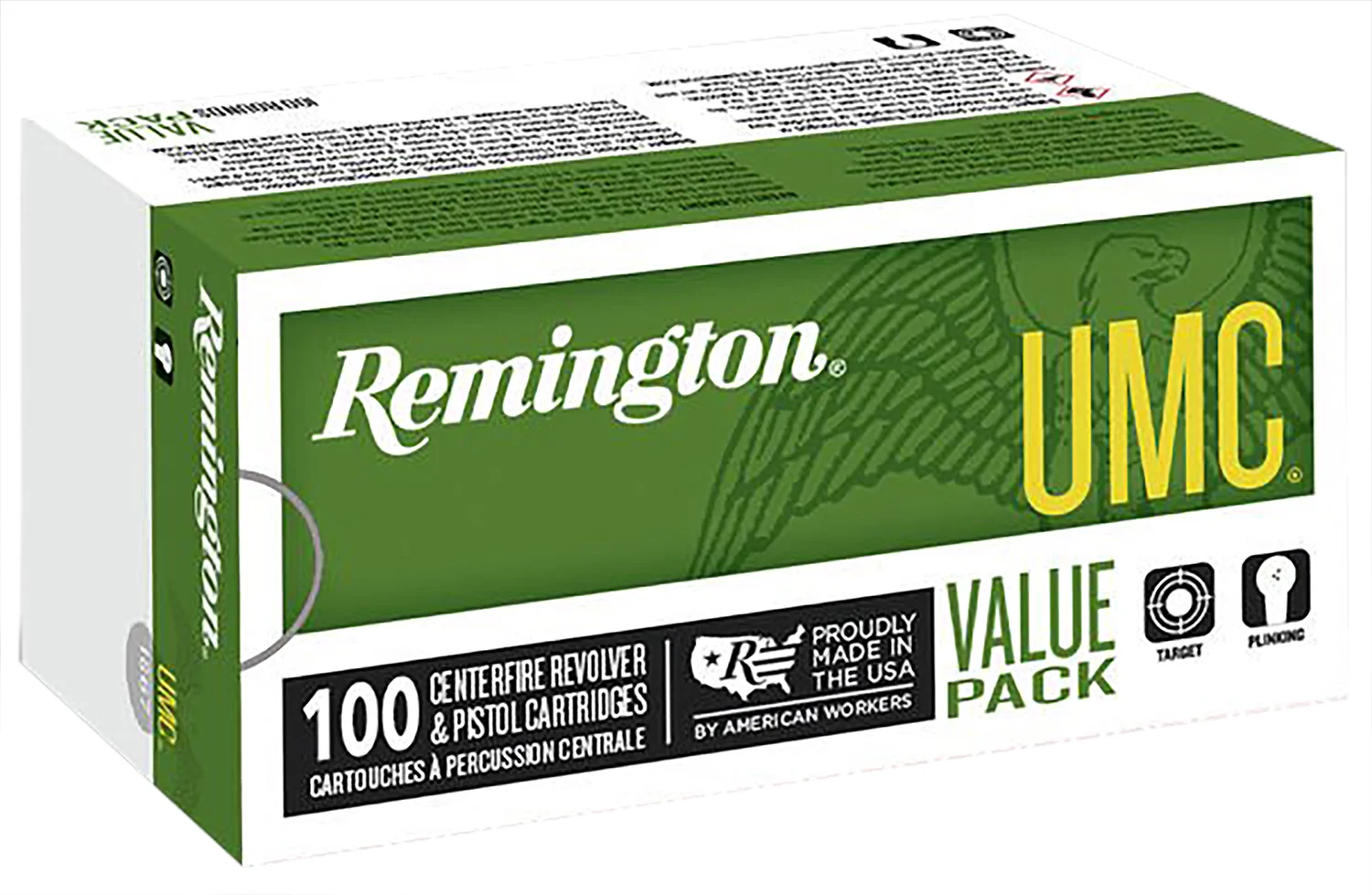 Remington Ammunition 23765 UMC Value Pack 9mmLuger 115gr Full Metal Jacket 100 Per Box/6 Case