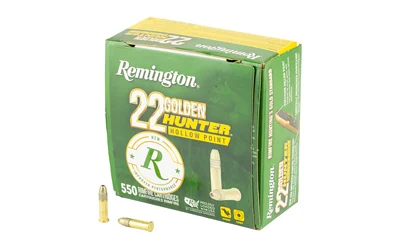 Remington Ammunition R21253 Golden Hunter22LR 40gr Plated Hollow Point 550 Per Box/12 Case