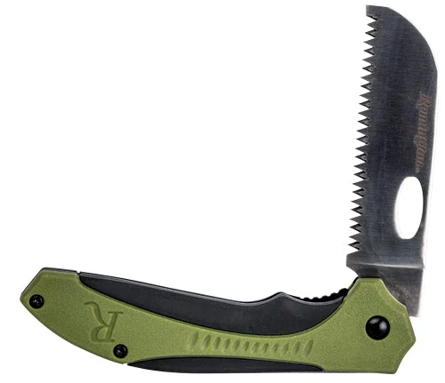 REMINGTON CUTLERY SPORTSMAN 4.5" FOLDING BONE SAW GRN/BLK
