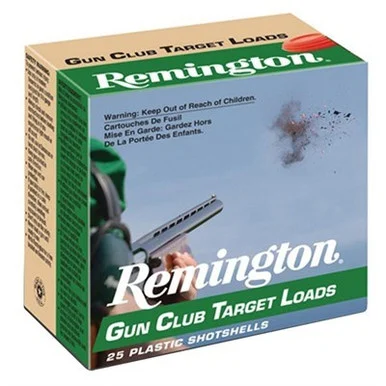 Remington Gun Club Target Loads 20 Gauge Shotgun Ammunition 25 Rounds 2.75in #8 Shot 7/8oz GC208