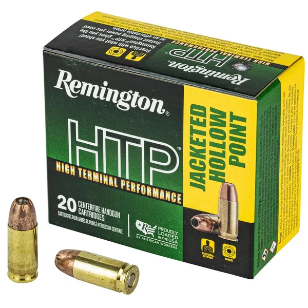 REMINGTON HTP 9MM +P 115GR JHP 20RD