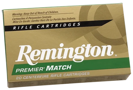 Remington Premier Match Centerfire Rifle Ammo 223 Rem. 62 gr. HP Match 20 rd.