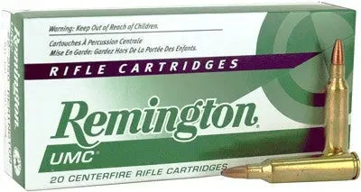 REMINGTON UMC 22-250 REM 50GR JHP 20RD