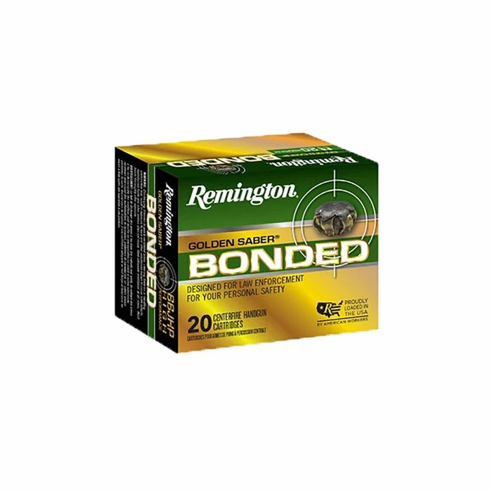 REMINGTONGOLDEN SABER BONDED 9MM LUGER HANDGUN AMMO