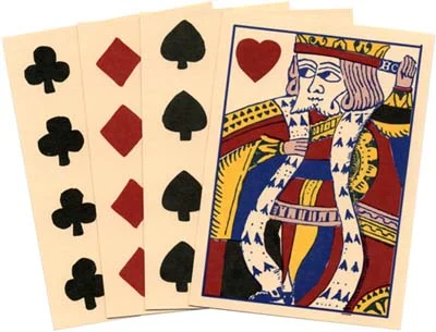Reproduction Early American Playing Cards,deck of 52