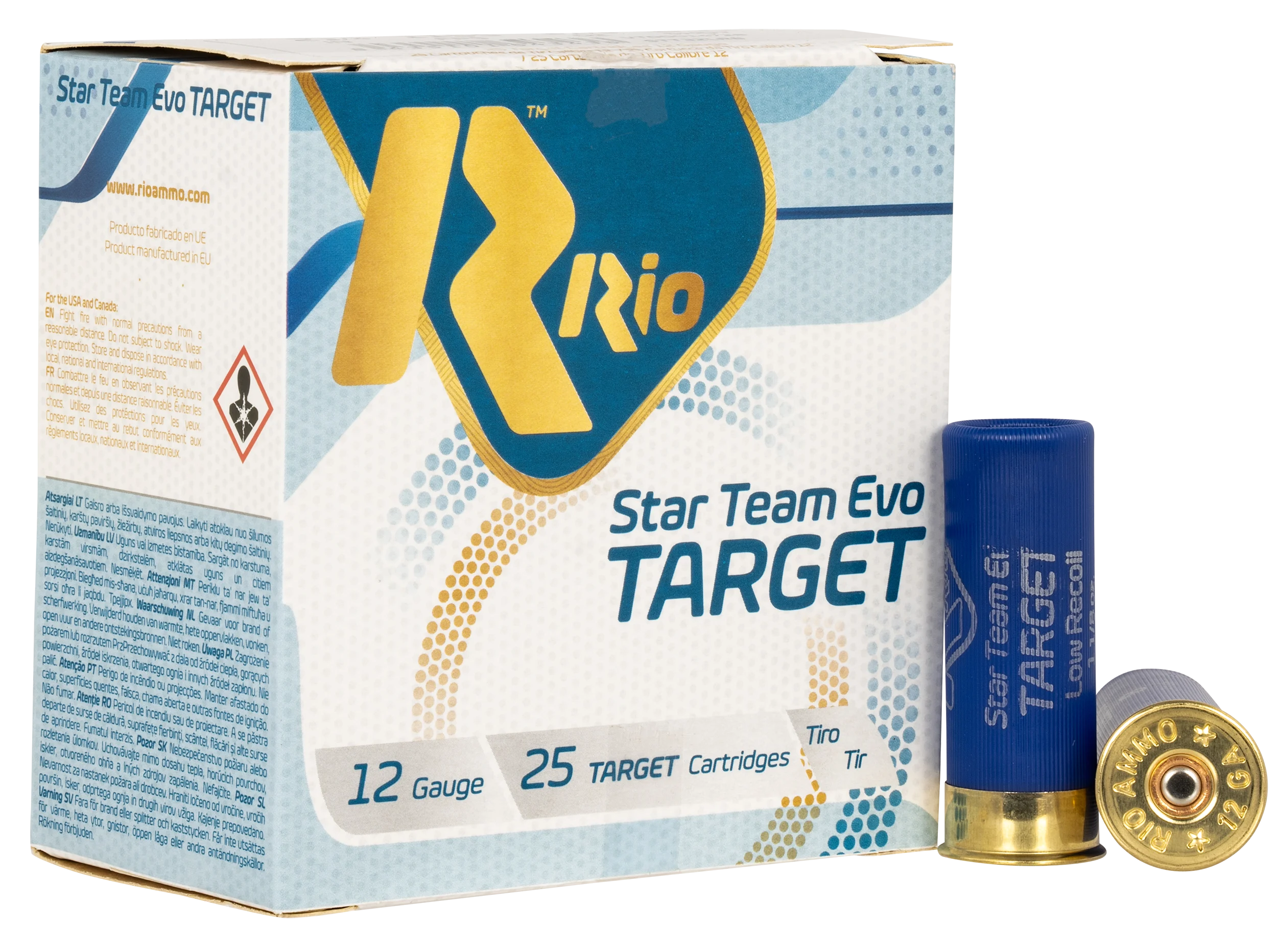 Rio Ammunition STT32LR8 Team Target 12 Gauge 2.75 in. 1 1/8 oz