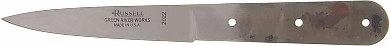 Ripper Forged Carbon Steel Knife Blade,4" blade,by Russell ~ Green River, U.S.A.