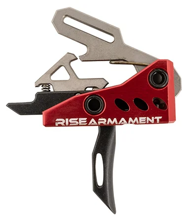Rise Armament RA535BLKARP RA-535 Advanced Performance Single-Stage Straight with 3.50 lbs Draw Weight, Red Housing & Black Trigger for AR-Platform, Includes Pins