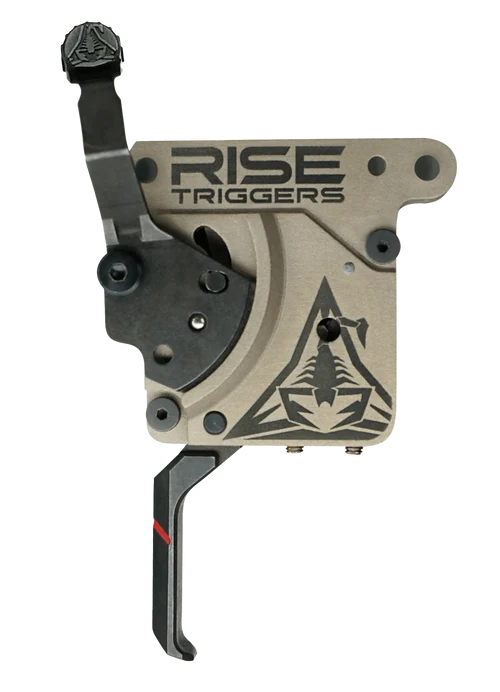 Rise Armament Reliant Pro, Single Stage Trigger, Flat, 1 to 3Lbs, Fits Remington 700, Flat Dark Earth/Black, Includes Bolt Release