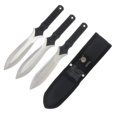 Rite Edge 10in 3 Piece Dragon Throwing Knives Set with Sheath 210711