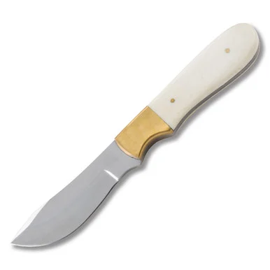 Rite Edge Potbelly Bone Fixed 3.25in Plain Skinner Blade Knife DH8014