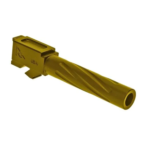 Rival Arms RA20G101E Precision V1 Drop-In Barrel 9mm Luger 4.49″ Gold PVD Finish 416R Stainless Steel Material for Glock 17 Gen3-4