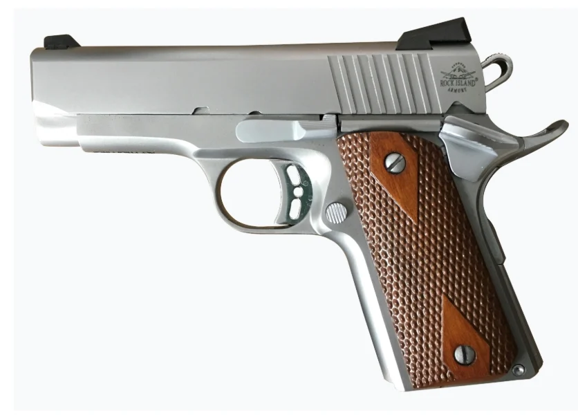 Rock Island Armory M1911 CS Tactical .45 ACP 3.6″ Stainless / Wood 51416