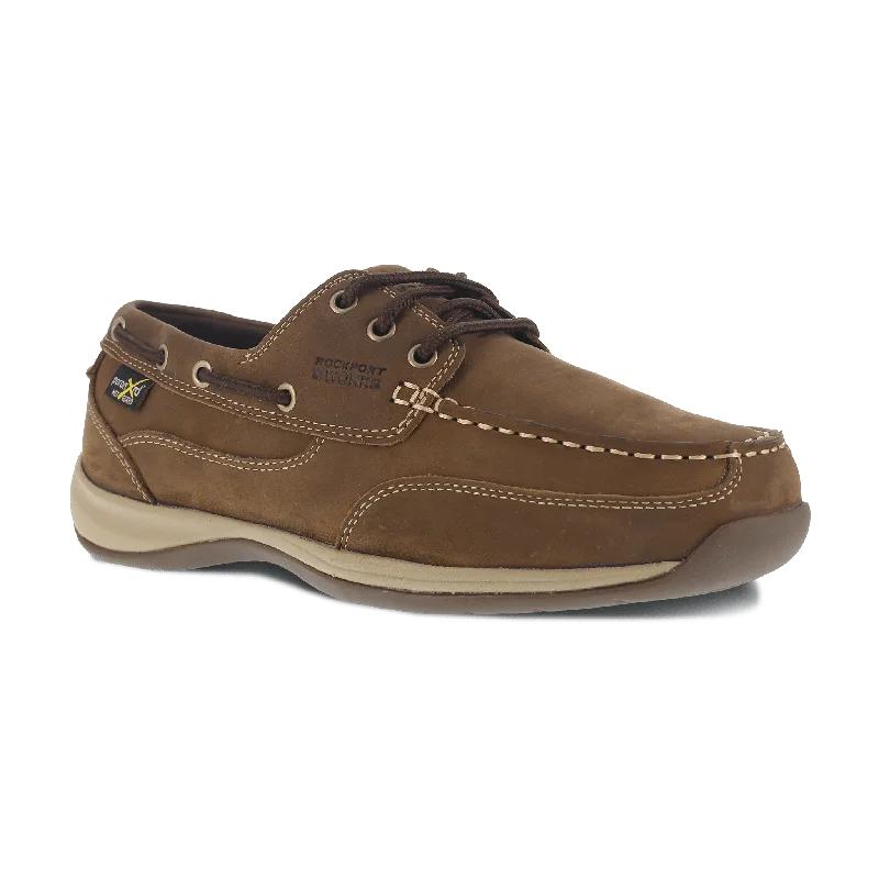 Rockport Women’s Sailing Club Three Eye Tie Boat Shoe with Poron?? XRD??Internal Met Guard – RK634
