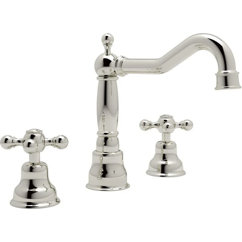 ROHL Arcana Two Handle Widespread Bathroom Sink Faucet in Polished Nickel | Ferguson