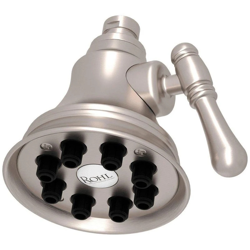 ROHL Bellia Single Function Showerhead in Satin Nickel | Ferguson