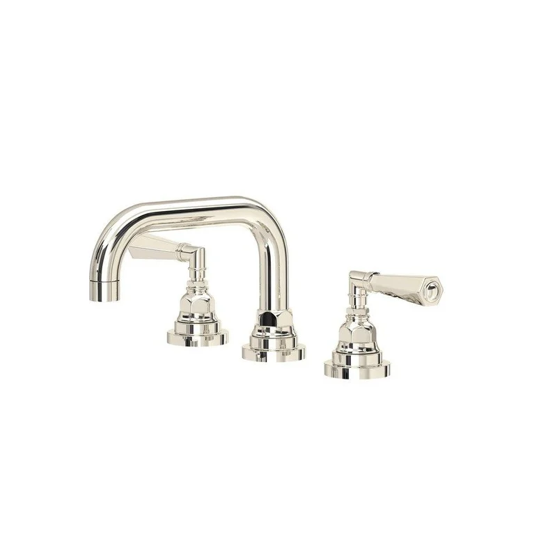 ROHL San Giovanni Two Handle Widespread Bathroom Sink Faucet in Polished Nickel | Ferguson