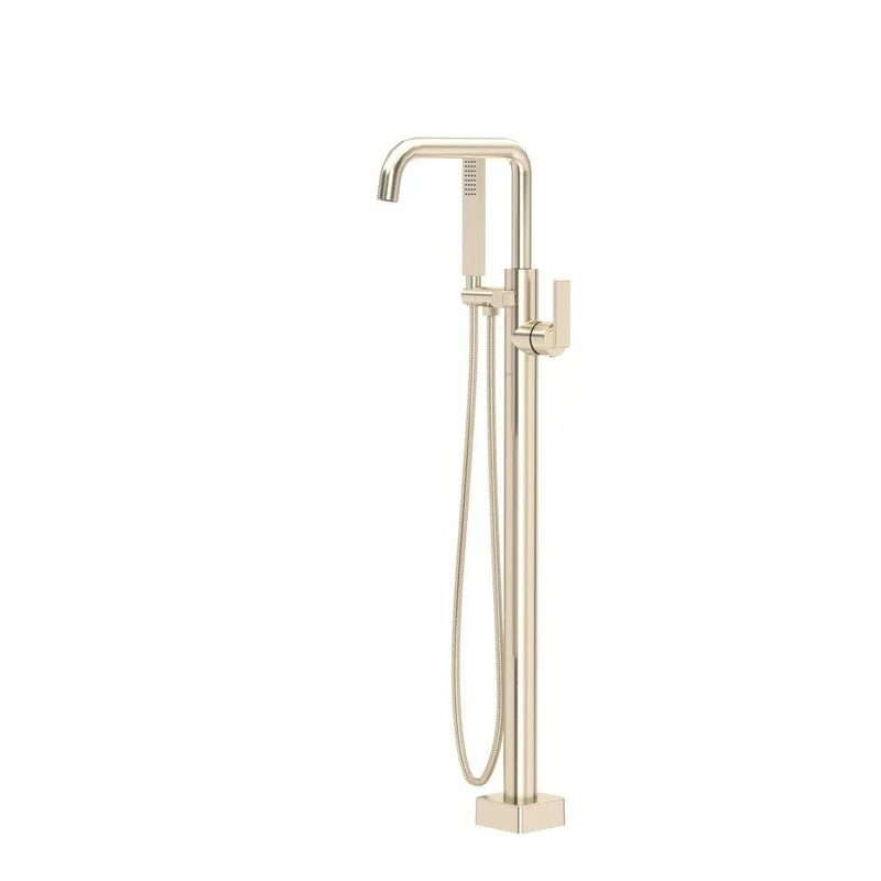 ROHL Single Handle Lever Floor Mount Filler in Satin Nickel (Trim Only) | Ferguson