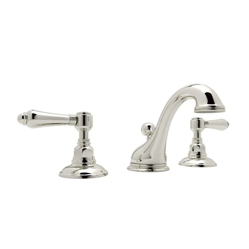 ROHL Viaggio Two Handle Widespread Bathroom Sink Faucet in Polished Nickel | Ferguson