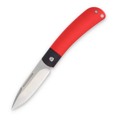 Rough Ryder Apta Modern Slip Joint Folding Knife Red Aluminum RR2282