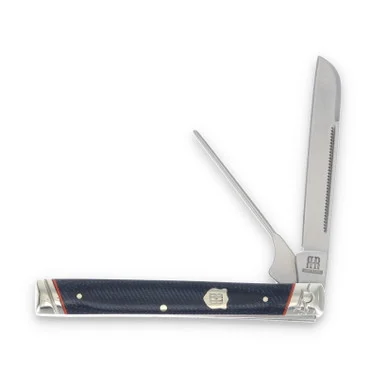 Rough Ryder Faded Blue Jeans Pipe Doctor Folding Knife RR2352