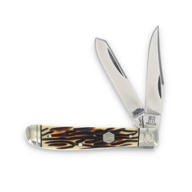 Rough Ryder Tuff Stag Mini Trapper Folding Knife RR2365