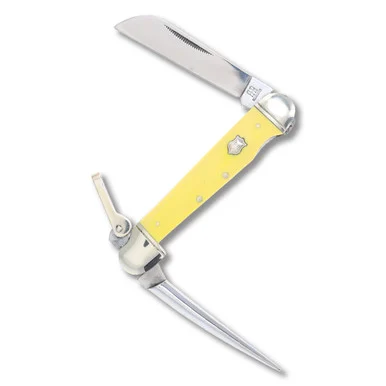 Rough Ryder Yellow Marlin Spike Folding Knife RR897