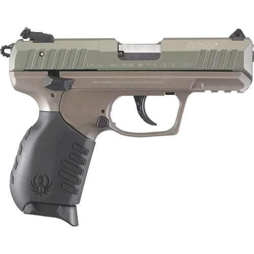 Ruger 3641 SR22 22LR Rimfire Pistol with Elite Earth Cerakote Finish
