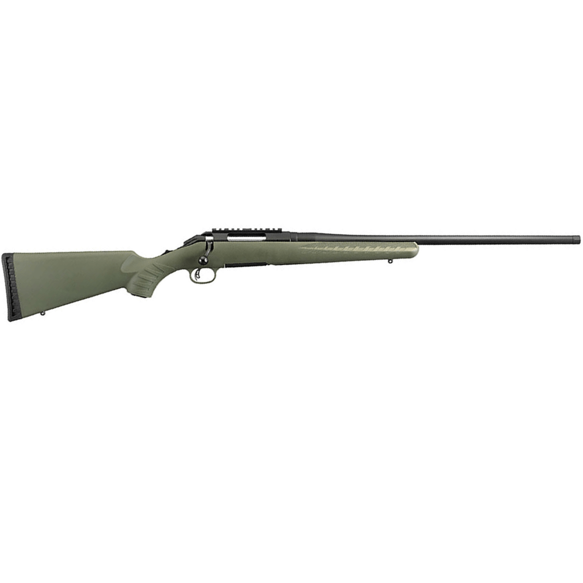 Ruger American Predator Bolt 6.5 Creedmoor 22″ TB 4+1 Synthetic Moss Green Stk Black