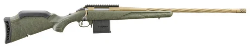 Ruger American Predator Gen 2 204 Ruger, 22" Threaded Bronze Barrel, Green Splatter, 10rd