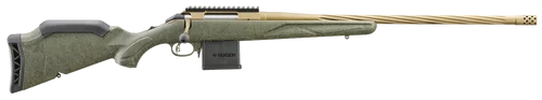 Ruger American Predator Gen 2 22 ARC, 22" Threaded Bronze Barrel, Green Splatter, 10rd