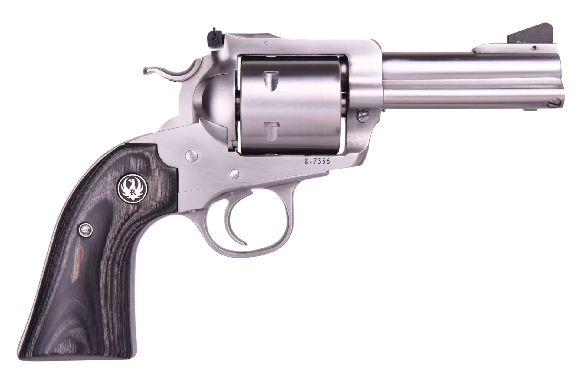 Ruger Bisley Convertible .45 Colt / .45 ACP 3.75″ Barrel Stainless Steel Adjustable Sights 6-Shot Revolver – 5238