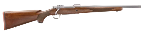 Ruger Hawkeye Hunter 243 Win, 16.6" Steel Barrel, Satin Stainless Finish, 5/8X24 Thread Pitch, American Walnut Stock, 4rd