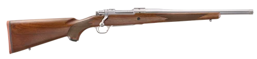 Ruger Hawkeye Hunter 308 Win, 16.6" Steel Barrel, Satin Stainless Finish, 5/8X24 Thread Pitch, American Walnut Stock, 4rd