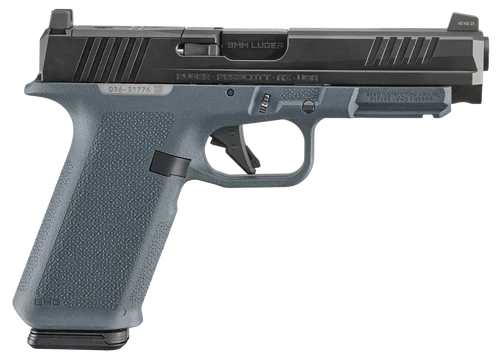 Ruger RXM F/NS Gray 9mm, 4.5" Barrel, Nitride Finish, Black Slide, Magpul EHG Gray Frame, Optics Ready, Front Tritum Night Sight, 2X17rd Magpul PMAG 17 GL9 Mags
