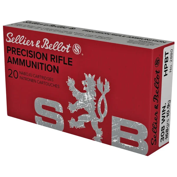 S&B 308 WIN 168 GR HPBT 20RD
