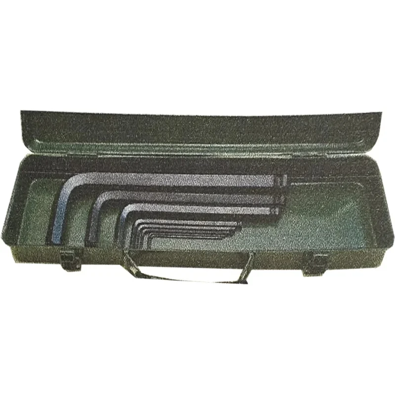 S-Ks Extra Long Arm Ball Point End Hex Allen Wrench Set with Metal Case (Black Finish)