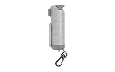 Sabre Safe Escape 3-In-1 Automotive Tool, Pepper Gel, Hard Case, .54oz, Light Gray, Includes Key Clip, Seatbelt Cutter and Glass Breaker