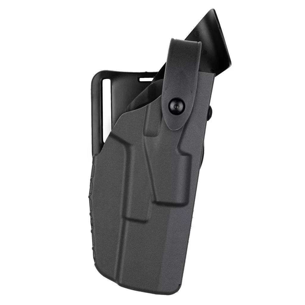 Safariland 7TS ALS Level III Retention Mid-Ride Holster, Right Hand, STX Plain Black Fits: Smith & Wesson M&P 9mm, .40 4.25″ BBL