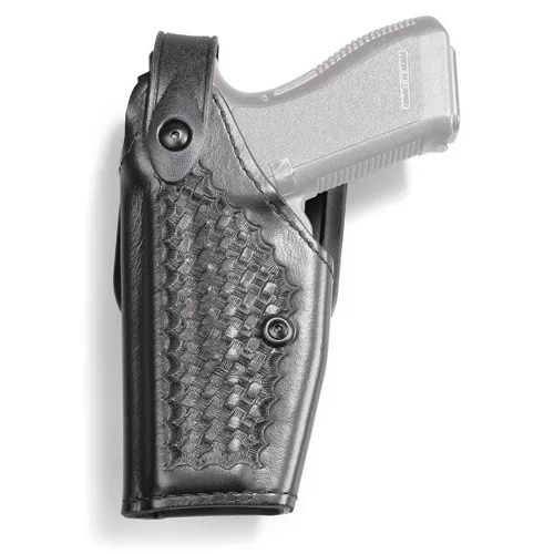 Safariland – Model 6280 Level II Holster Mid-Ride Duty Basket Weave Black Left Hand Fits – Glock: 17, 22 4.5″ BBL
