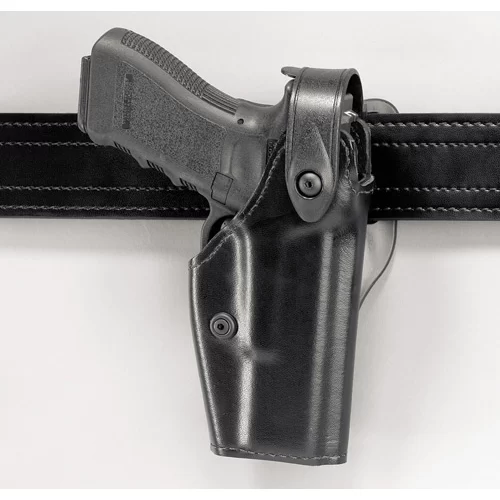 Safariland – Model 6280 Level II Holster Mid-Ride Duty Plain Black Right Hand Fits – Glock: 17, 22 w/ ITI M3 Light 4.5″ BBL