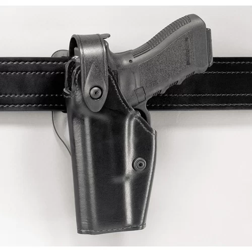 Safariland – Model 6280 Level II Holster Mid-Ride Duty STX TAC Black Left Hand Fits – SIG: P220, P226, P220R, P226R w/ Full Size Hammer 4.41″ BBL