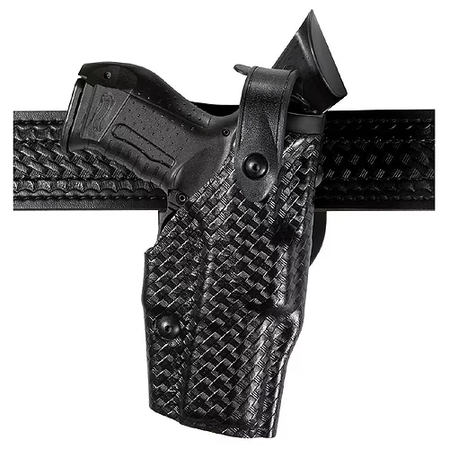 Safariland Model 6360 ALS Level III Holster Basketweave Black, Mid-Ride Belt Loop, Left Hand Fits – Beretta 92F, 92FS, 92G, 96, 96G, 4.9″ BBL