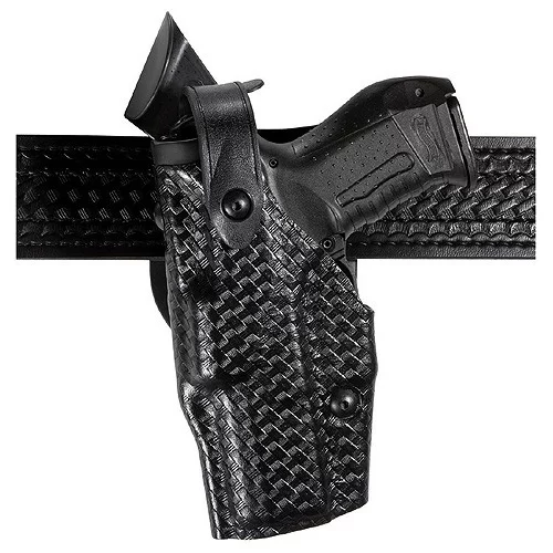 Safariland Model 6360 ALS Level III Holster STX Basketweave, Mid Ride Belt Loop, Left Hand Fits: Glock 20/21/21 SF w/ STD Glock Rails w/TLR-1, Surefire X200/X300