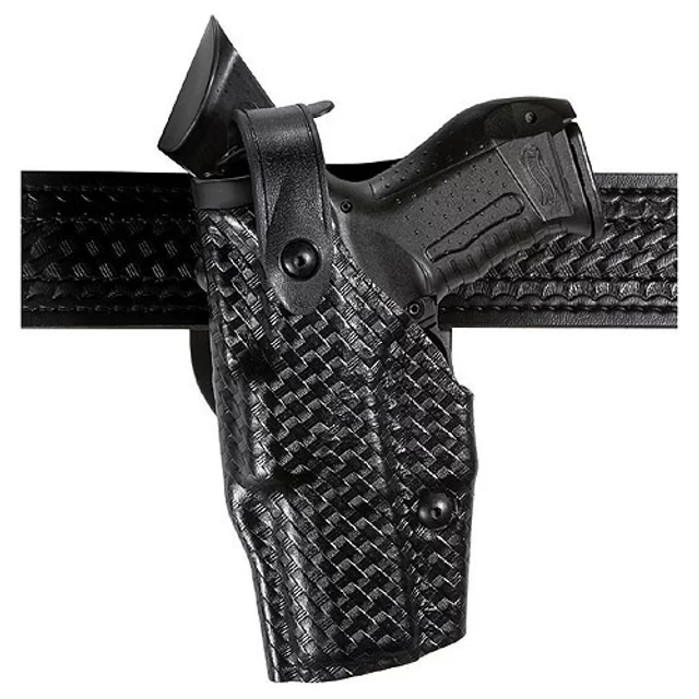Safariland Model 6360 ALS Level III, Mid-Ride Duty Holster, Hood Guard Left Hand Glock 19, 23, 32