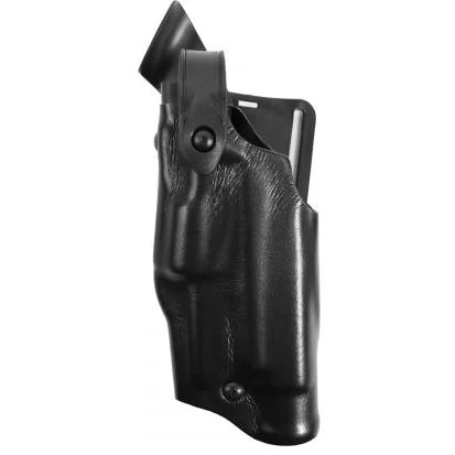 Safariland Model 6360, Level III Retention Plain Black, Mid-Ride Belt Loop, Left Hand Fits – S&W M&P 45 w/ Manual Thumb Safety 4.5″ BBL