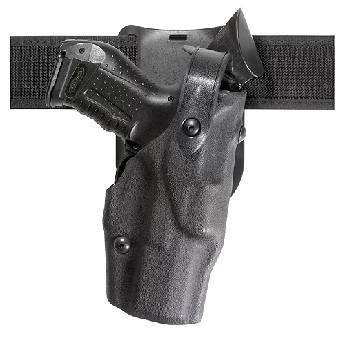 Safariland Model 6365 ALS Retention Duty Holster Low-Ride, Level III w/ SLS, Hardshell STX Plain Black, Right Hand, Fits: Beretta 92FS M9 (US Army)