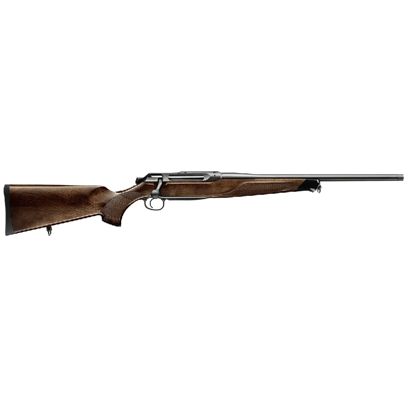 Sauer 80117095 505 Lux Full Size 6.5 Creedmoor 5+1 22″ Matte Blued Threaded Barrel, Matte Blued Saddle Mount Steel Receiver, Grade 5 Wood Fixed Stock