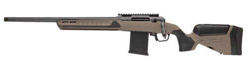Savage Arms 110 Core Tactical Full Size 6.5 PRC 7rd 24" Medium Heavy Fluted Barrel, Arca Rail Forend, Coyote Tan AccuStock AccuFit V2 Synthetic Stock, Left Hand
